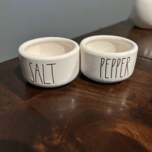 Rae Dunn Cream Salt and Pepper Bowls